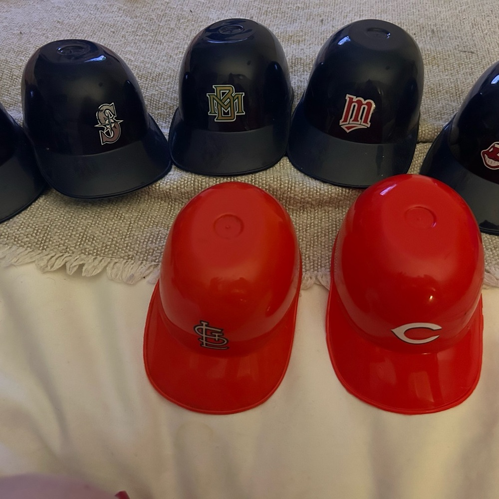 Mini Baseball Helmets Collection